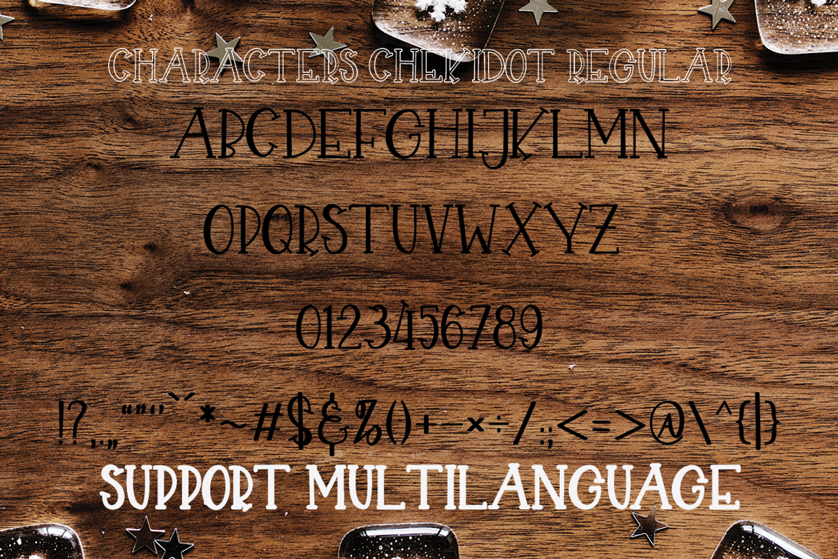 CHEKIDOT -A FUN WITH TRIO STYLE FONT preview 4