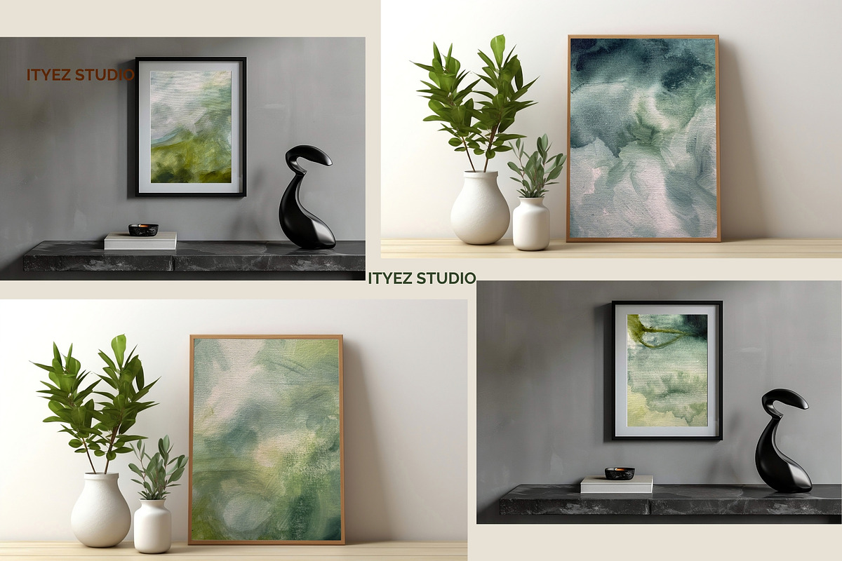 Abstract Green Modern Artwork, a Texture Illustration by Ityez Studio (Photo 8 of 13)