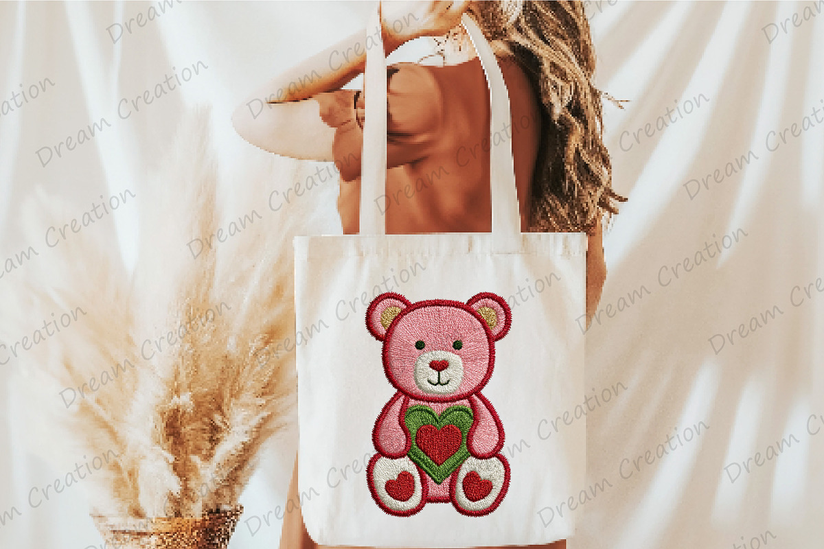 Faux Yarn Crochet Valentines Teddy, an Illustration by Dream Creation (Photo 4 of 5)
