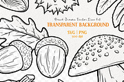 Autumn Fall Foliage Vector Line Art, an Animal Illustration by MadliArt (Thumbnail 2 of 4)