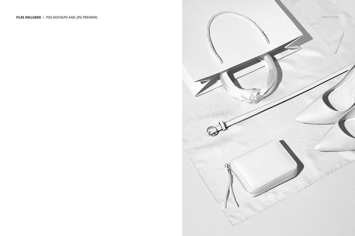 Scarf Twilly Leather Bag Mockup, a Mask Mockup by creatsy5 (Photo 2 of 6)