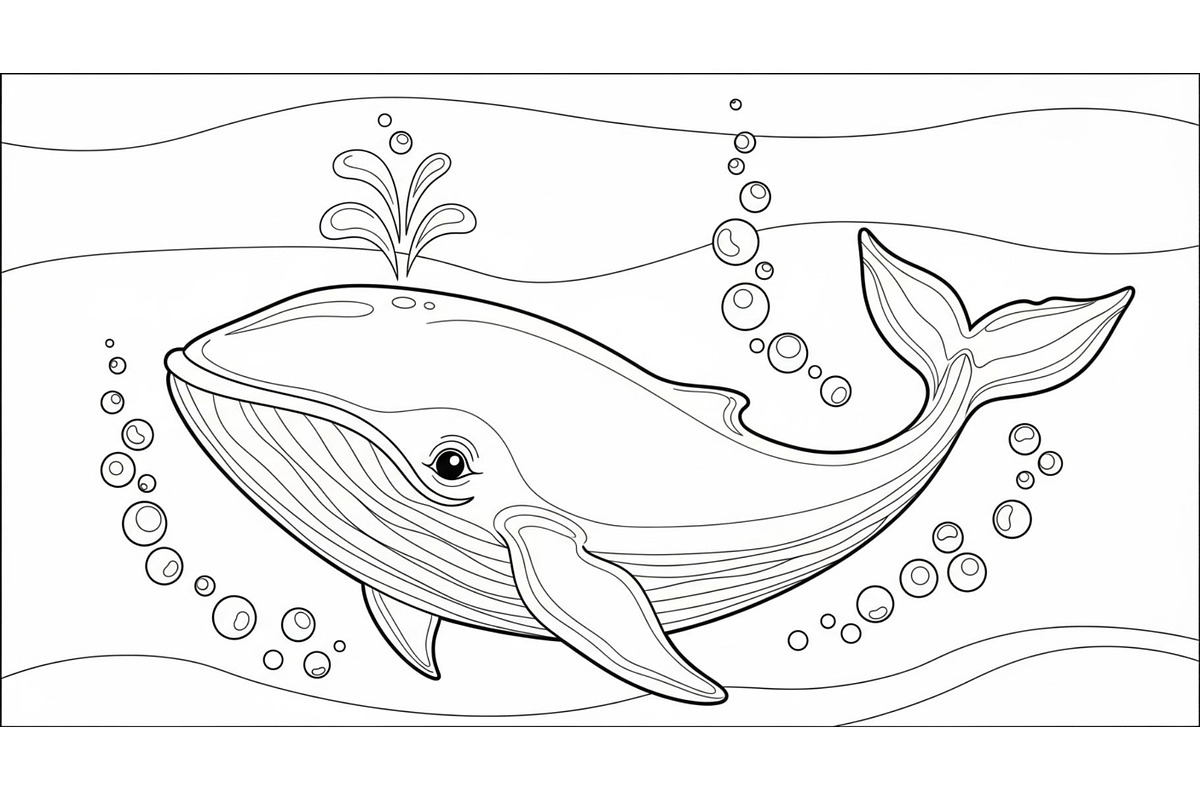 Whale Line Art Vector Bundle, an Illustration by yasushie (Photo 23 of 51)