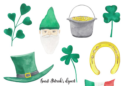 Saint Patrick's day watercolor