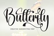 Butterfly | Script Font, a Handwritten Font by Scratchones (Thumbnail 1 of 9)