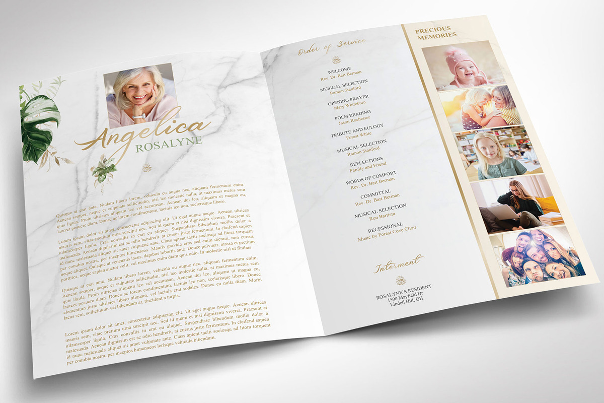 Tropica Funeral Program Word Large, a Brochure Template by Godserv Designs (Photo 3 of 10)