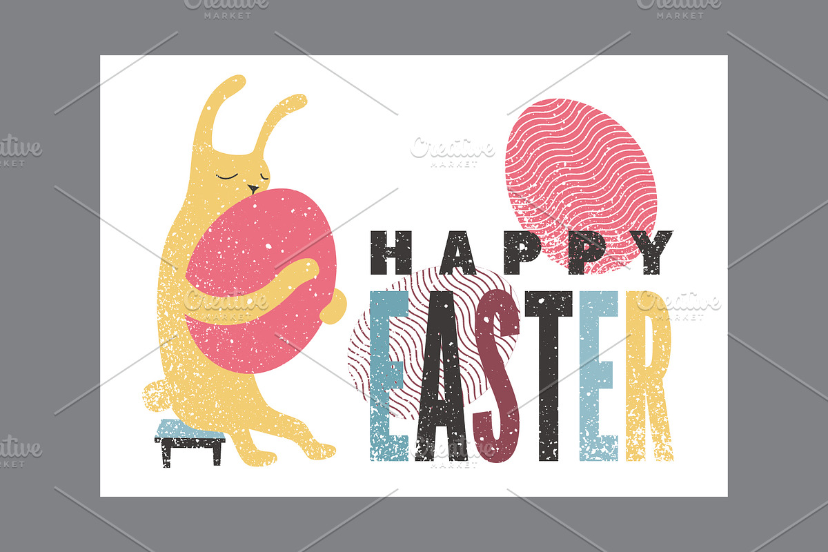 Easter greeting cards vector set., a Seasonal Illustration by PoPaShop (Photo 5 of 7)