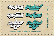 Vintage Retro Font - Pradis, a Script Font by Letter Fresh (Thumbnail 5 of 10)