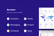 SociaPlan : Dashboard UI Kit, an UI Kit Template by Designspace (Thumbnail 5 of 6)