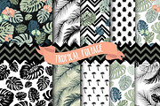 Tropical Leaves Seamless patterns, an Illustration by GraphicMarket (Thumbnail 1 of 5)
