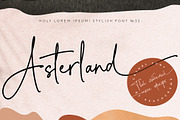Asterland // Modern Calligraphy SALE, a Script Font by PeachCreme (Thumbnail 1 of 18)
