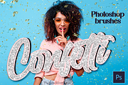 Confetti Photoshop Brushes, a Brush Add-On by Photohacklovers (Thumbnail 1 of 6)