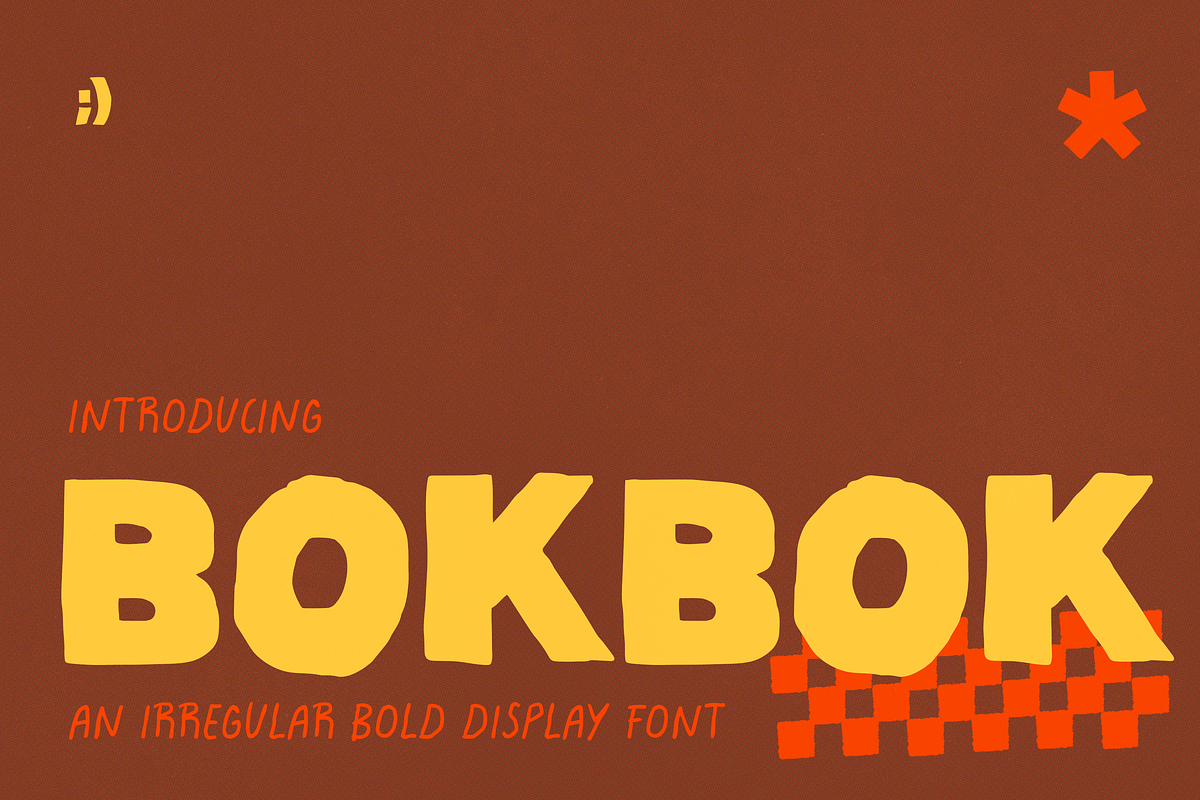 BOKBOK bold handmade display, a Sans Serif Font by HeyLuisa (Photo 1 of 9)