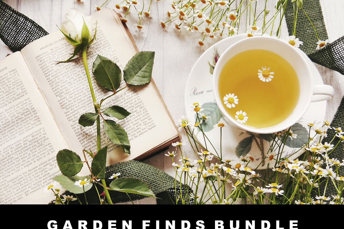 Garden Finds Flatlay Photo Bundle, a Photo by The Floral Healer (Photo 1 of 8)
