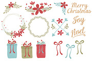 Vintage Christmas Wreath & Patterns, an Illustration by Amanda Ilkov (Thumbnail 3 of 5)