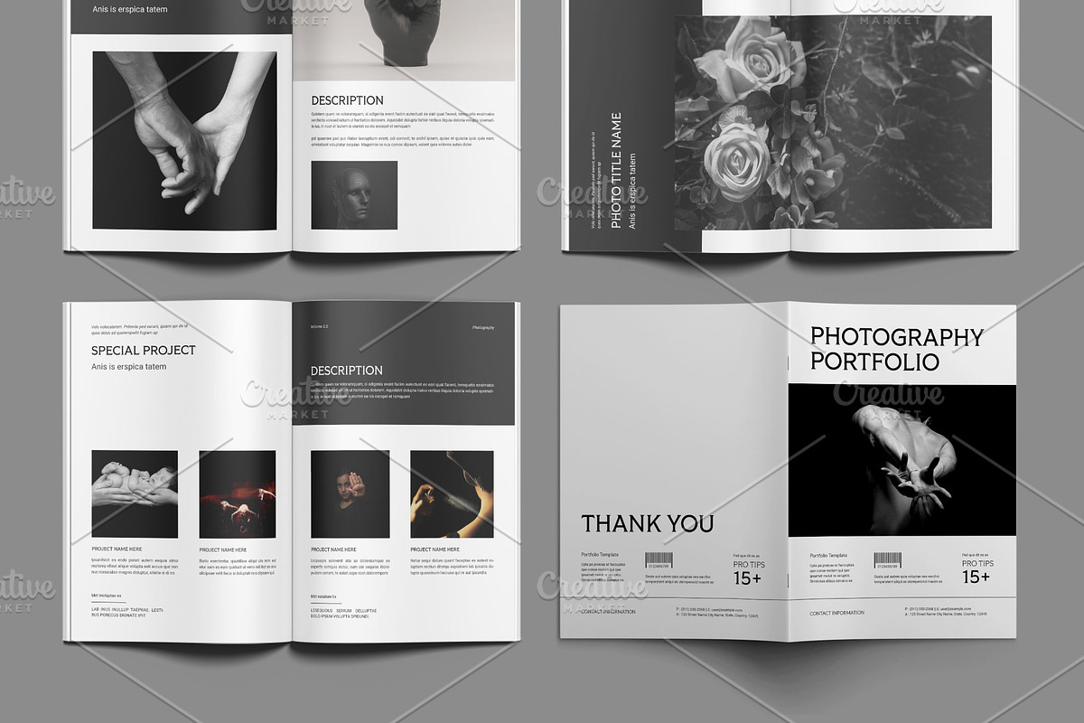 Photography Portfolio Layout, a Magazine Template by ClickPaint_Studio (Photo 4 of 4)