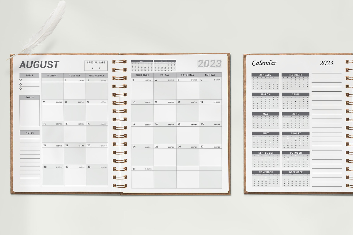 2023 Monthly Planner Bundle, a Stationery Template by ROJI CREATOR (Photo 7 of 9)