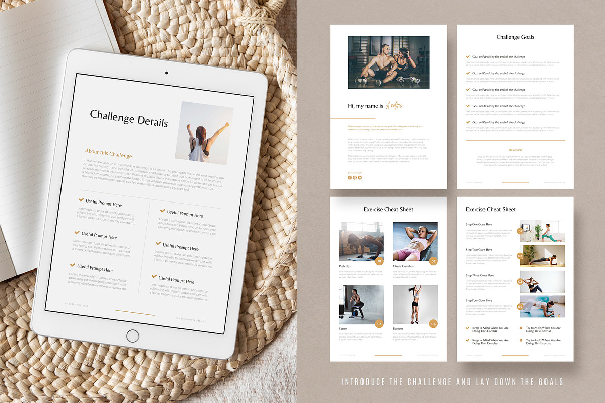 Fitness Challenge Lead Magnets CANVA, a Templates & Theme by AndrewPixel (Photo 3 of 10)