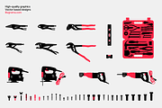 Hand Tools - Modern Graphics, an Illustration by illugrama (Thumbnail 9 of 9)