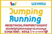 Jumping and Running font, a Font by weknow (Thumbnail 1 of 5)