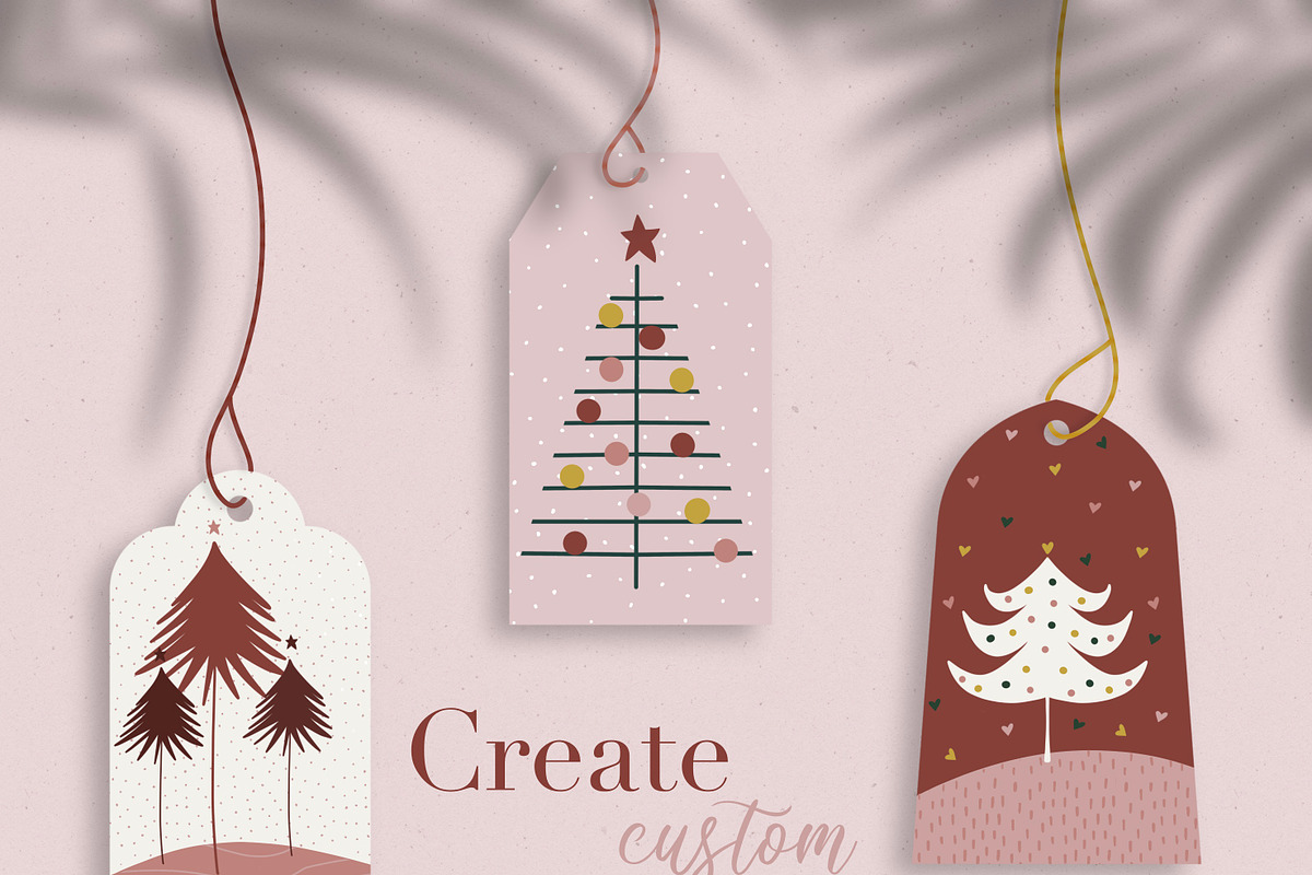 Procreate Christmas tree brushes, a Brush Add-On by PDknyStudio