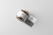 Amber Glass Jar Mockup, a Cups & Container Mockup by pmvch (Thumbnail 3 of 10)