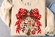 Retro Christmas Charms Bow, a Seasonal Illustration by Craft Nest (Thumbnail 5 of 6)