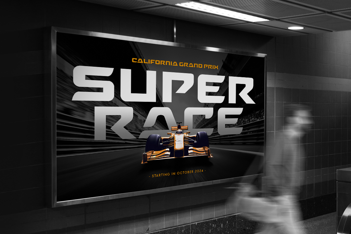 Pace - Racing Car Modern Font, a Sans Serif Font by Hamz Studio (Photo 2 of 8)