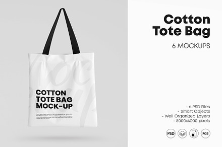 Tote Bag Mockup Set | Product Mockups ~ Creative Market