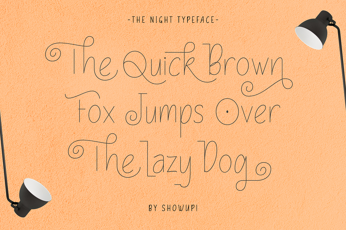 The Night Typeface preview 3
