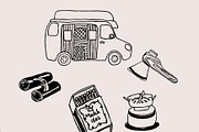Camping illustrations set, a Sport Illustration by Anada Arty (Thumbnail 7 of 9)