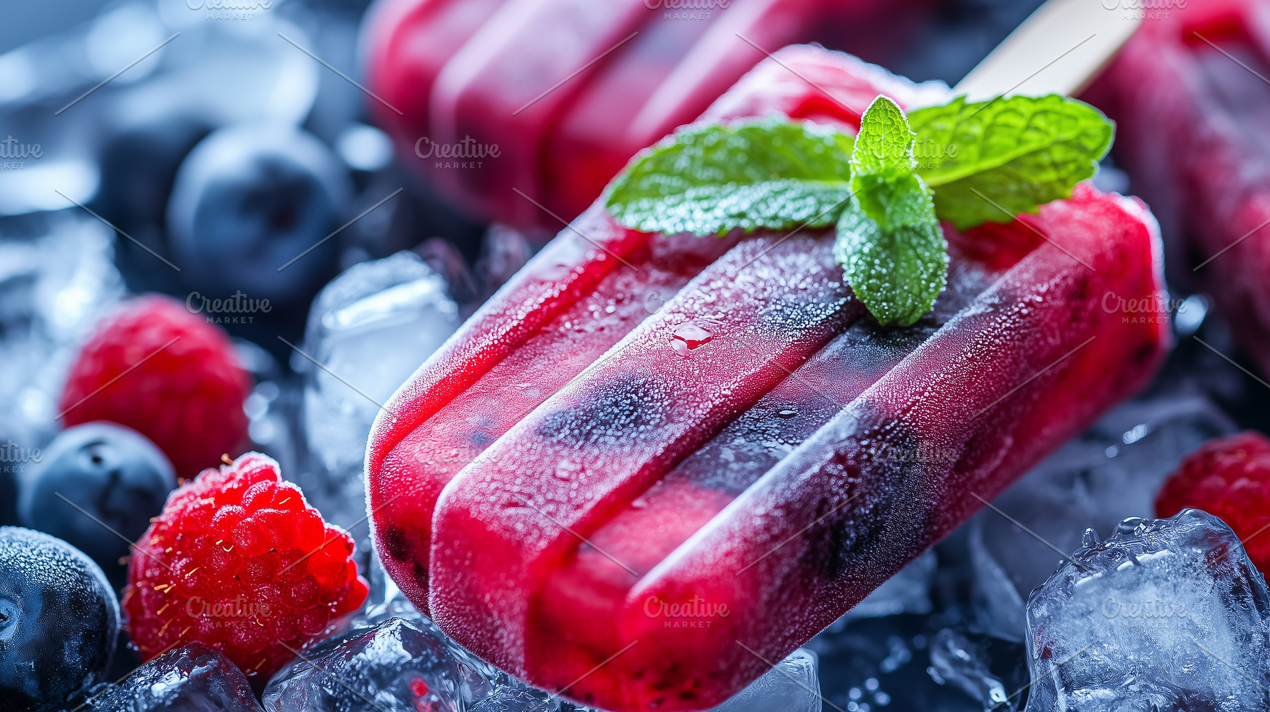 Homemade berry popsicles, a Food & Drink Photo by MistyDay