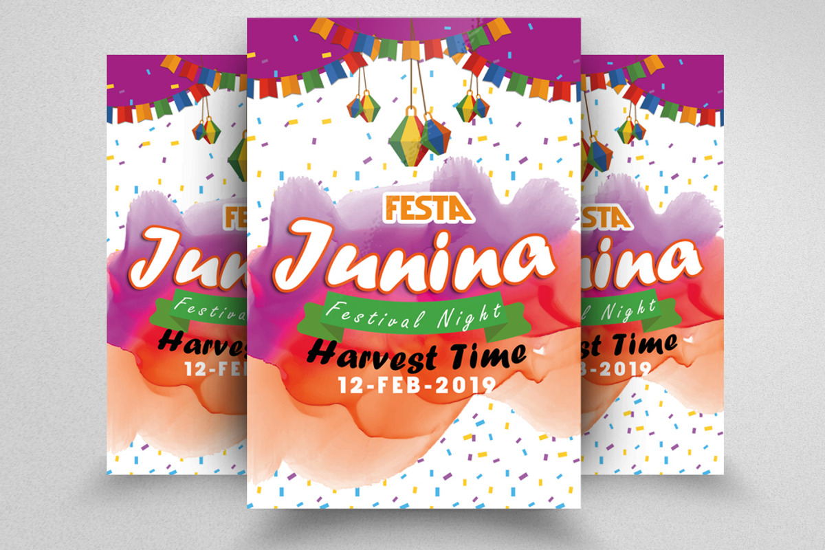 10 Festa Junina Flyer Bundle, a Flyer Template by Design Up (Photo 3 of 11)