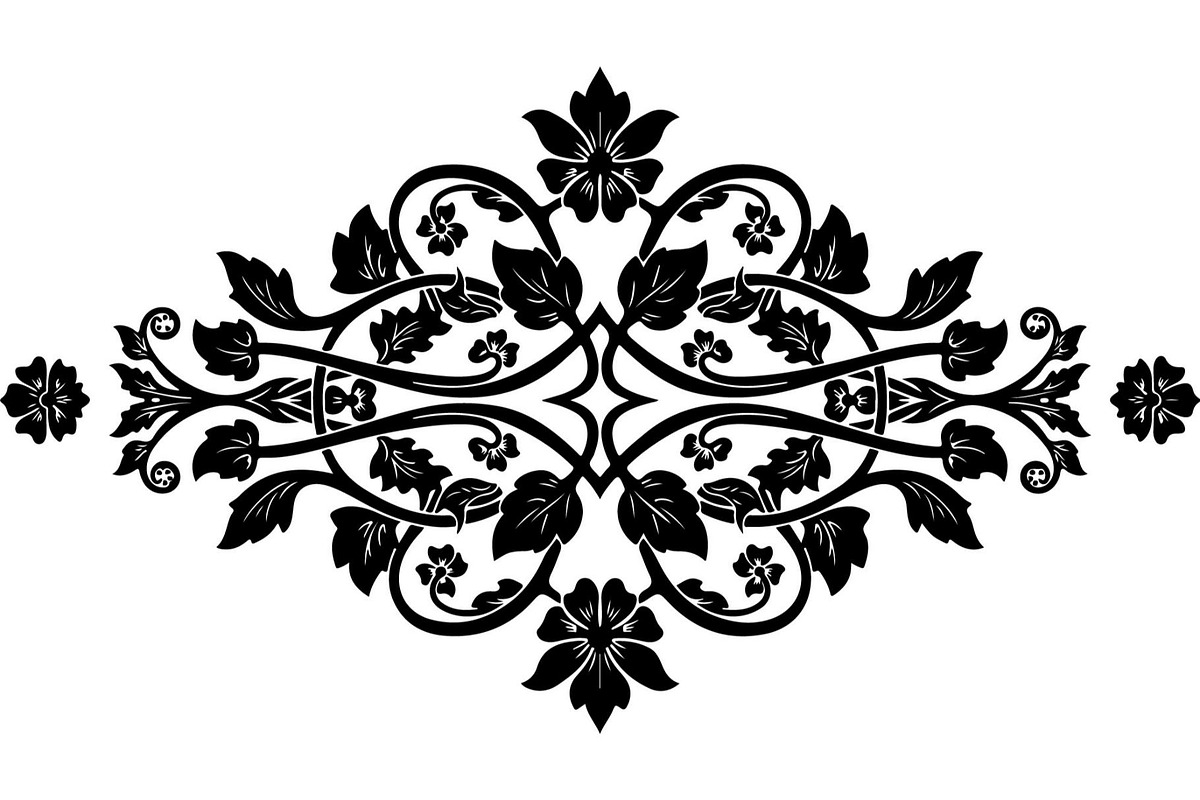 Black Floral Mandala Bundle, an Illustration by Designer_Momina (Photo 5 of 20)