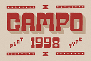SFC Campo 1998 - Decorative Western, a Slab Serif Font by Skilline Supply Co. (Thumbnail 1 of 5)