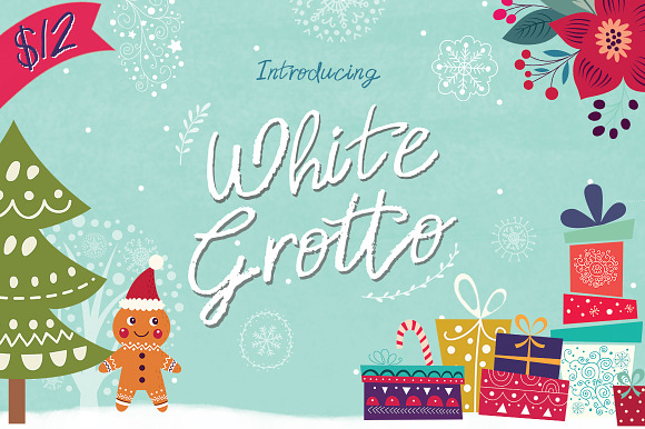 White Grotto Font preview 8