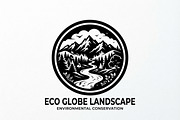 60 Eco Globe Landscape Silhouette, a Technology Illustration by Amazin_art (Thumbnail 30 of 49)