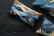 Gold Autumn Landscape & Sky, a Background Graphic by by creative paper (Thumbnail 4 of 18)