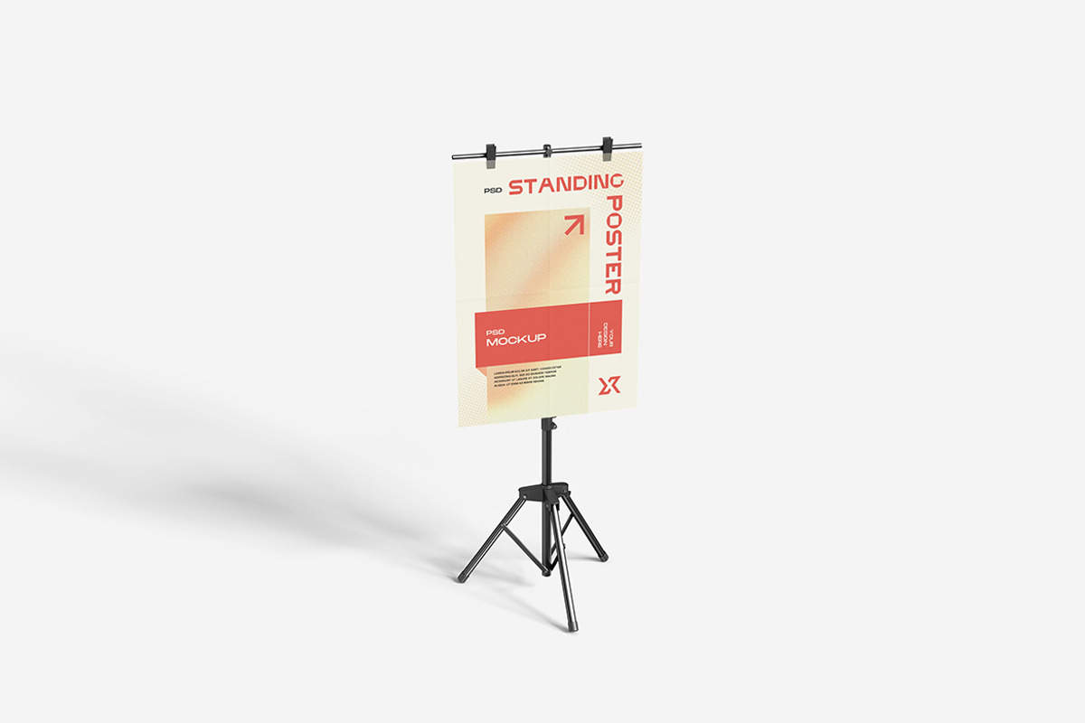 Standing Poster Mockup, a Product Mockup by MrLetters (Photo 5 of 5)