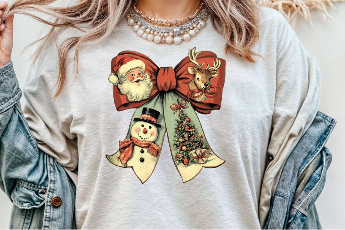 Christmas Coquette Bow PNG, an Illustration by Sublimation Artist (Photo 5 of 9)
