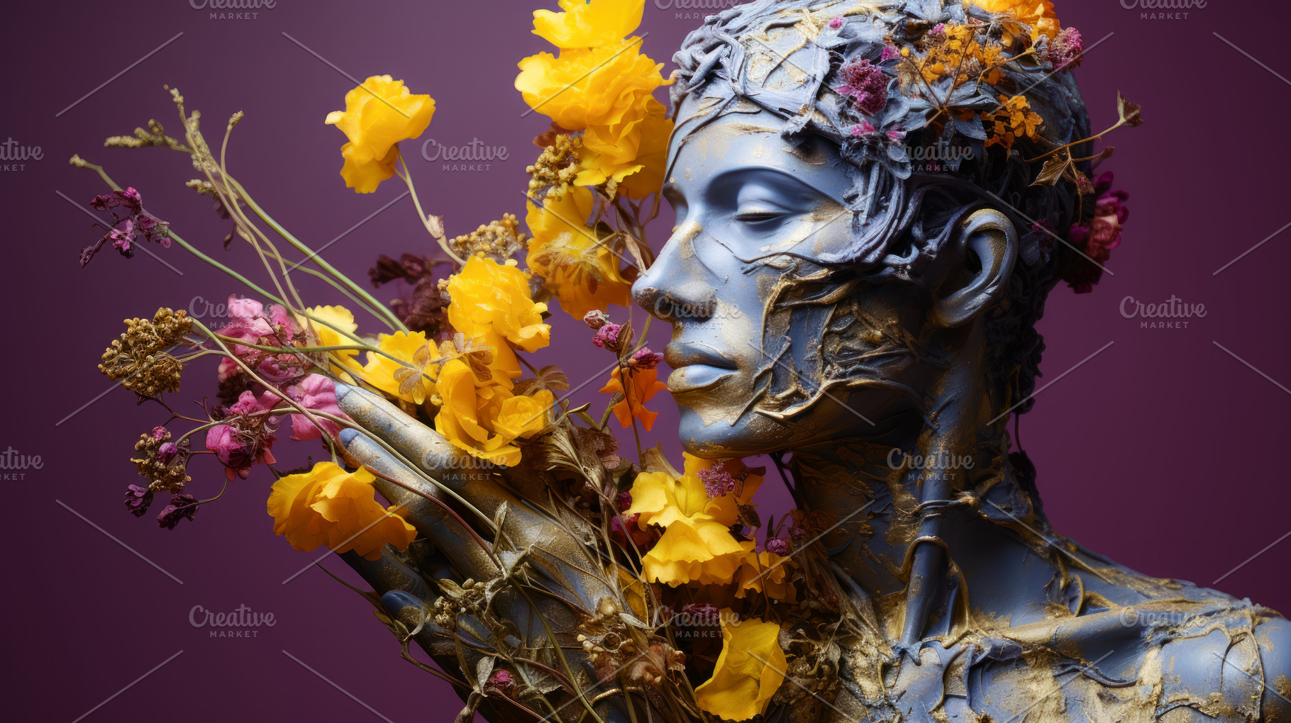 Artistic metal sculpture adorned wit, an Abstract Photo by Perpis