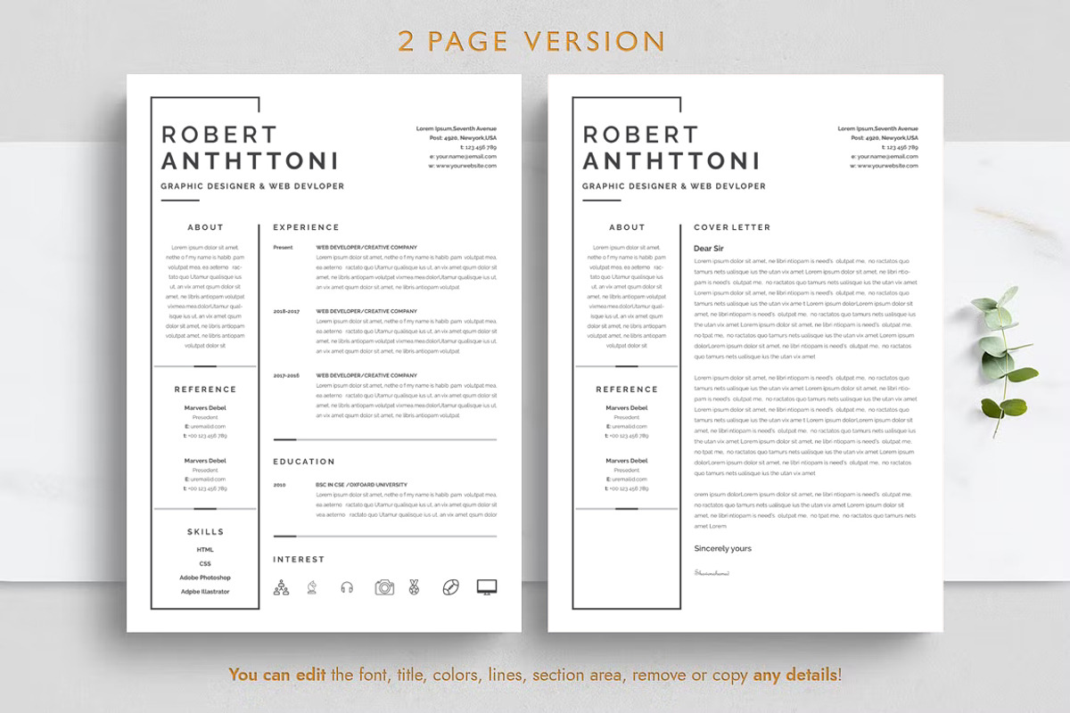 ATS Friendly resume, a Resume Template by Blackcloud_Creations (Photo 5 of 8)