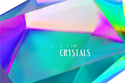 Set of six multi-colored crystals., an Object Graphic by Ruliz (Thumbnail 3 of 4)
