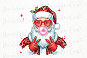 Christmas Santa Blowing Bubble Png, an Illustration by OK Design (Thumbnail 1 of 4)