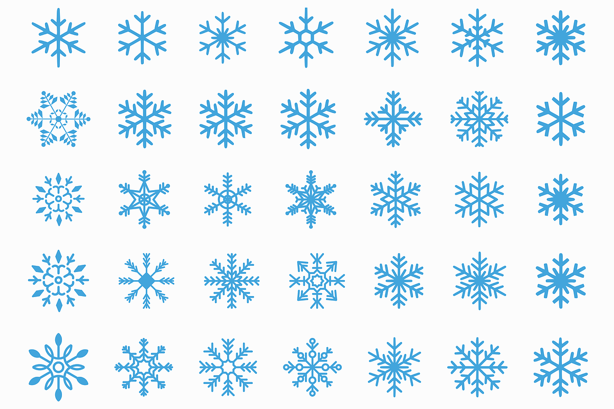 Snowflake Vector SVG PNG Clipart, a Seasonal Illustration by Kusumaillustration (Photo 7 of 11)