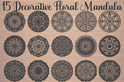 Decorative Floral Mandala, an Object Graphic by Gfx_Store (Thumbnail 1 of 16)