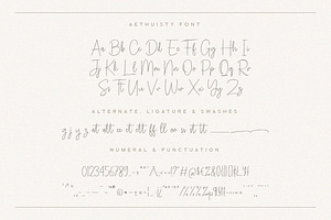 Aethuisty Handwritten Script Font