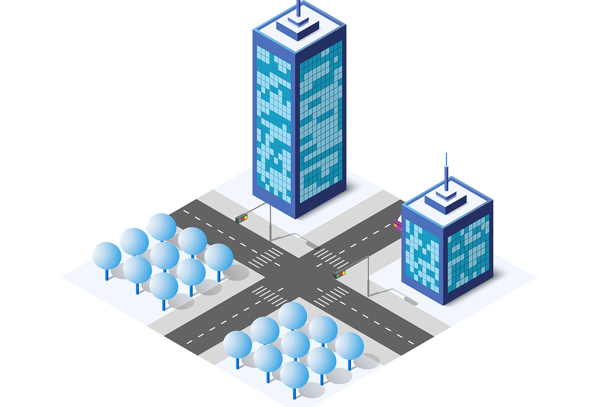 Isometric city constructor, a Graphic by AlexZeL (Photo 9 of 16)