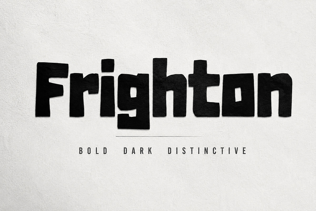 FRIGHTON – Horror Display Typeface, a Script Font by Wow Magic (Photo 4 of 6)