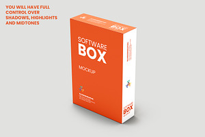 Software Box Mockup V.3 - 11 Views