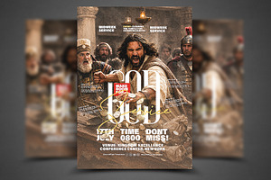 Make Room for God Church Flyer PSD